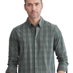 RARE RABBIT Men Comfort Button-Down Collar Checked Cotton Casual Shirt-image-1