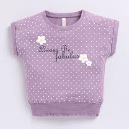 Ginie Polka Dot Print Extended Sleeves Cotton Top-picture-27