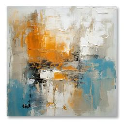 Aura Blue & Black Printed Canvas Wall Painting-image-36