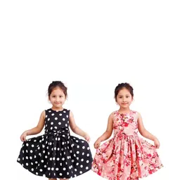 Alisha Moda Floral Print Crepe Fit & Flare Dress-24