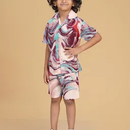 Ninos Dreams Boys Printed Shirt with Shorts-38