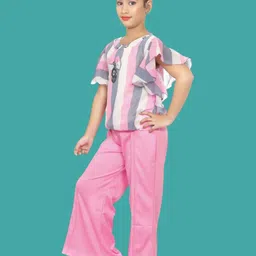HSS TRENDS Kids-Unisex Pink Cotton Blend Clothing Set-image-43