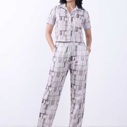 Bonnaty Shirt Collar Shirt With Trousers Co-Ords Set-image-31