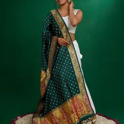 TEEJH Champakali Ethnic Motifs Printed Dupatta-14