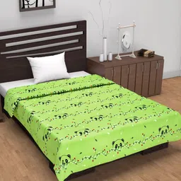 Divine Casa Sleepy safari Green AC Room 120 GSM Cotton AC Room Reversible Single Bed Dohar-image-78