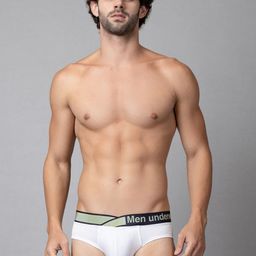 PUMP CLUB Mid-Rise Anti-Bacterial Basic Briefs ART240-White-M-image-48