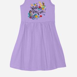 YK Disney Girls Printed Cotton Fit & Flare Dress-image-35