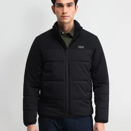 Arrow New York Men Mock Collar Colourblocked Casual Padded Jacket-image-78