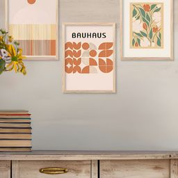Kotart Brown & White 3 Pieces Wood Wall Arts-picture-32
