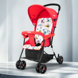 Baby Stroller Pram with Canopy, Parent Handle, Adjustable Seat, and Safety Belt Stroller-15