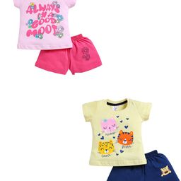 Todd N Teen Girls Printed T-shirt with Shorts-image-17