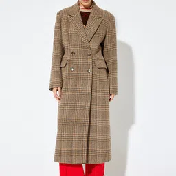 Koton Women Notched Lapel Double Breasted Overcoat-picture-52