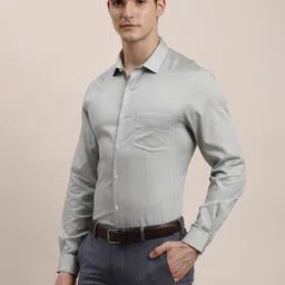 Turtle Standard Micro Ditsy Digital Printed Pure Cotton Formal Shirt-image-60