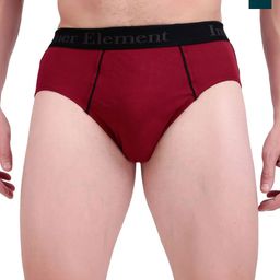 inner element Pack Of 2 Mid Rise Basic Briefs MEN_BRIEF_2PK_NAVY_OLIVE_XS-image-63