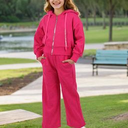 INCLUD Girls Embellished Coat with Trousers-image-51