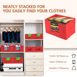Aura Red Set of 3 Regular Drawer Organiser Organisers image 2