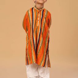 The Mini Trunk Boys Striped Kurta with Pyjama-picture-16