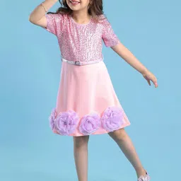 Hola Bonita Girls Peplum Dress-image-27