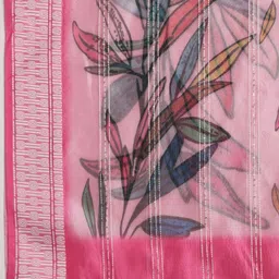 Kaizen TEXO FAB Ethnic Motifs Printed Organza Dupatta image 2
