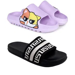 Pampy Angel Men Purple Flip Flops-image-66