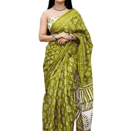 HMP Fashion Batik Ikat Saree-picture-19