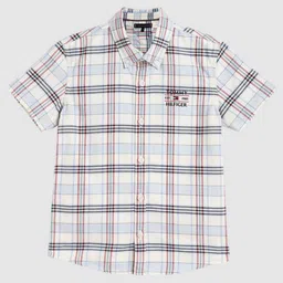 Tommy Hilfiger Boys Opaque Checked Casual Shirt-image-88