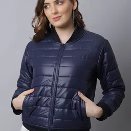 JAKANARY Women Solid Lightweight Padded Jacket-15