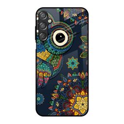 QRIOH Owl Art Graphic Printed Sleek & Lightweight Silicone Samsung Galaxy F15 5G Back Case-picture-39