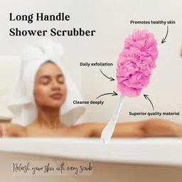 CareDone Soft Long Loofah with Handle image 5