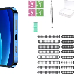 Kidoca Mobile Accessories Speaker Metal Mesh Anti Dust Proof Adhesive Sticker Protector USB Black Anti-dust Plug-30