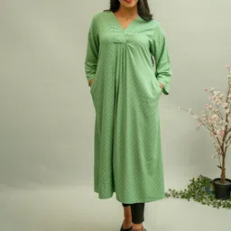 GO BOUJEE Women Geometric Printed Kurta-picture-24