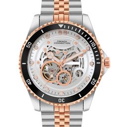 French Connection Men Skeleton DialAnalogue Automatic Motion WatchFCA19SRTM-88