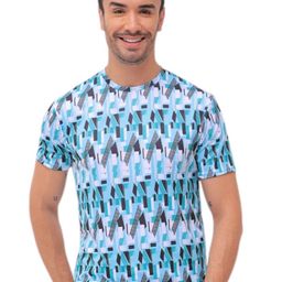 f Gallery Men Linen Blend Raw Edge T-shirt-image-99