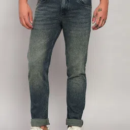 Cantabil Men Solid Original Regular Fit Mid-Rise Light Fade Jeans-image-6
