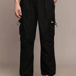 FCUK Men Relaxed Loose Fit Cargo Trousers-image-48