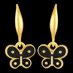 BDIVA Gold Plated Contemporary Drop Earrings-picture-9