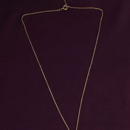 PALMONAS 18K Gold-Plated Stainless Steel Crystals Dewdrop Solitaire Minimal Chain-image-58