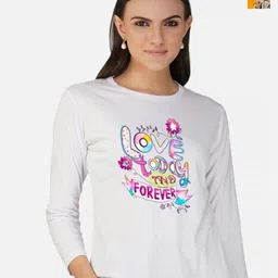 Metronaut Women 2 Printed Bio Finish Applique T-shirt-picture-3