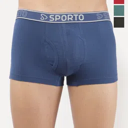 Sporto by Macho Pack Of 4 Combed Cotton Trunk-picture-30