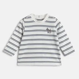 Chicco Boys Striped Round Neck Long Sleeves Cotton T-shirt-image-70