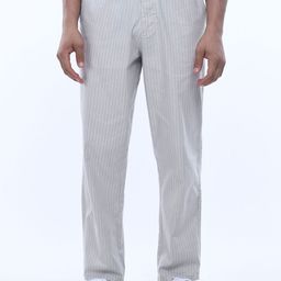 Tailoraedge Men Striped Relaxed Trousers-image-64