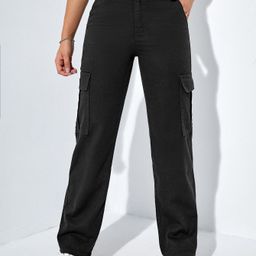 NU CLOTHS Women Jean Wide Leg High-Rise Stretchable Jeans-image-83