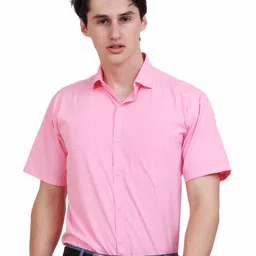 APPEL TOUCH Spread Collar Regular Fit Formal Shirt-image-100