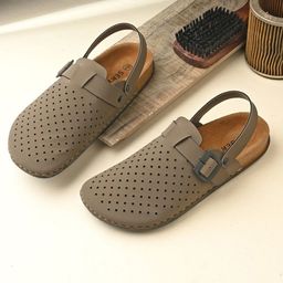 SERVER Men Slip-On Suede Comfort Sandals-image-92