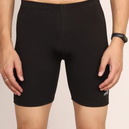 Solid Men Black Tights-image-9