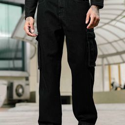 The Roadster Lifestyle Co Pure Cotton Cargo Jeans-image-53