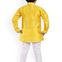 BAESD Boys Regular Sequinned Kurta with Pyjamas image 2