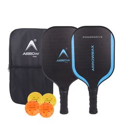 ARROWMAX Set Of 2 Pickleball Paddles 4 Pickleballs & Zipper Cover-14