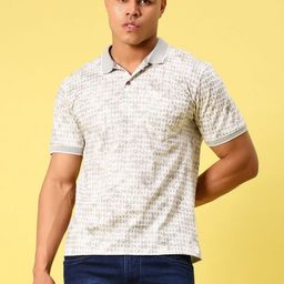 V-Mart Men Printed Polo Collar Pockets Regular Fit T-shirt-image-20