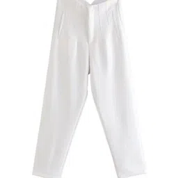 Alamode By Akanksha Women White Luxe Fred Formal Pants-image-69